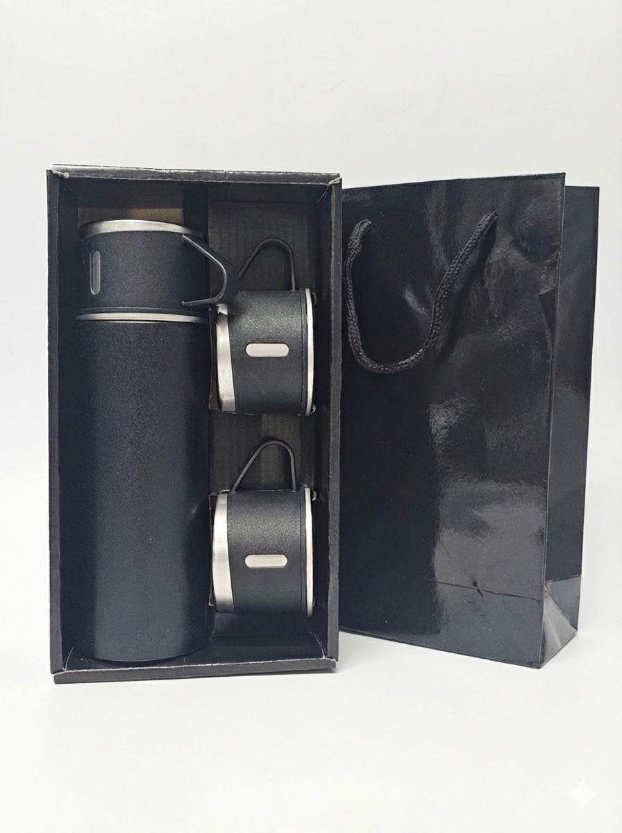 UW-03 KIT GARRAFA TERMICA XICARA PRETO